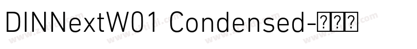 DINNextW01 Condensed字体转换